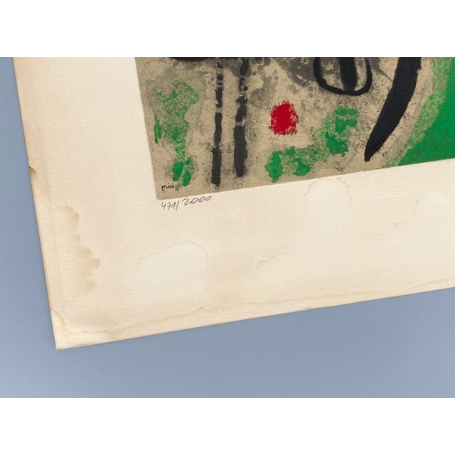 Joan Miro, Oiseau dans un Paysage, 1960s, Lithograph For Sale - Image 14 of 17