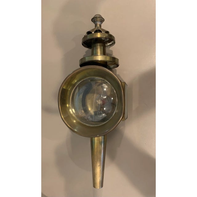 Early 20th Century Brass Carriage Lantern For Sale In Los Angeles - Image 6 of 6