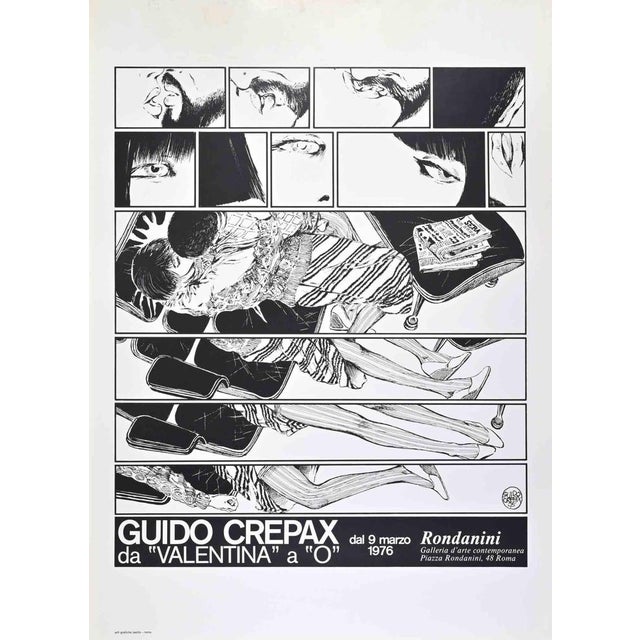 Vintage offset print, from "Valentina" to "O", in a vintage poster realized in 1976 after Guido Crepax., in occasion of...
