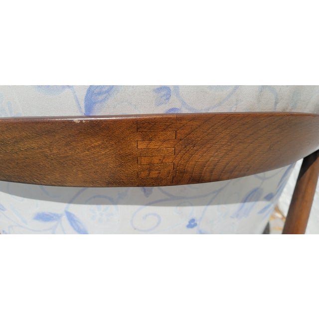 Selig Mid-Century Danish Modern Finn Anderson Barrel Back Club Chair for Selig Denmark For Sale - Image 4 of 6