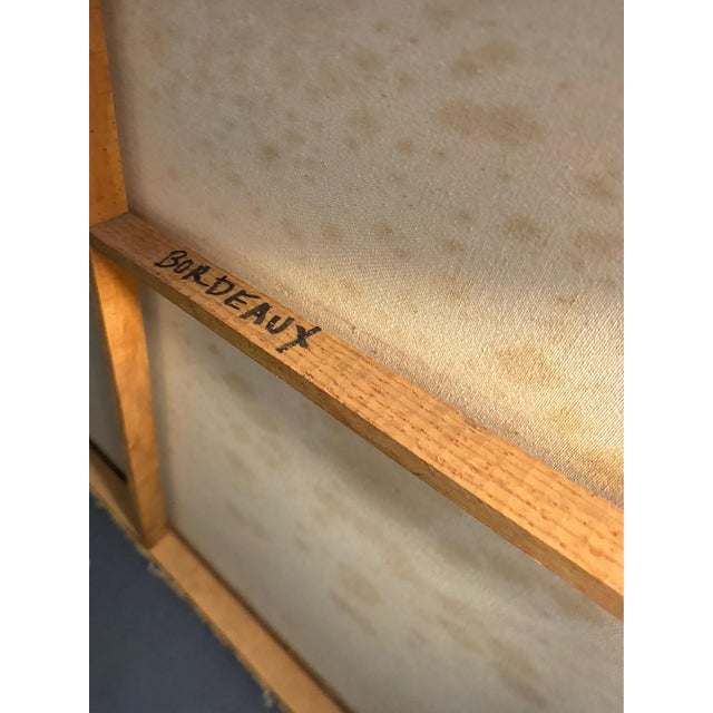 Pink 1970s David Barry Lewis Large Scale Mid Century Abstract Painting For Sale - Image 8 of 8