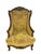 Pair of Louis XV Style Carved Wing Back Lounge Chairs, a Pair For Sale - Image 4 of 11