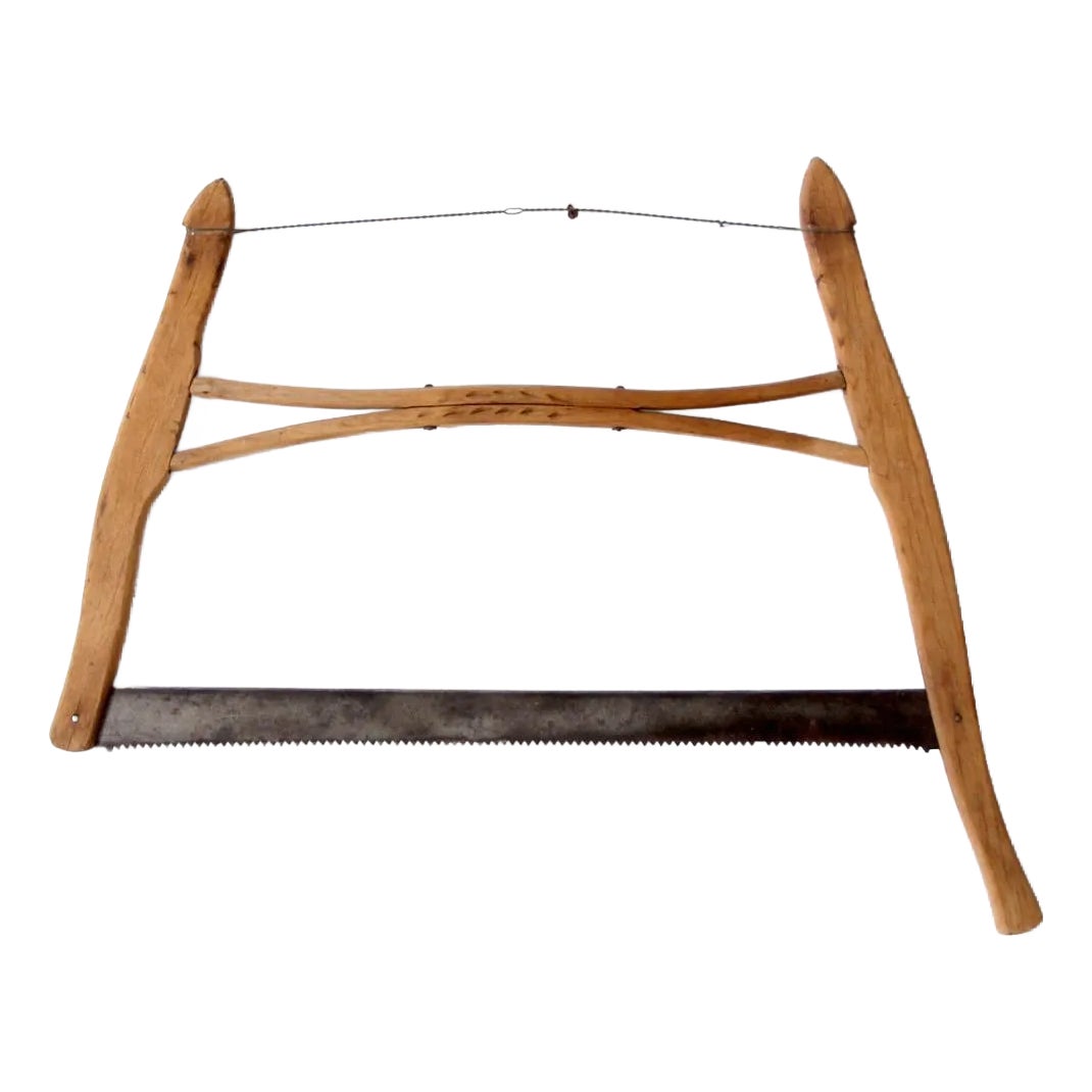 sawaco 1900～1910年頃フランスアンティーク フォールディング Antique Primitive Hand Saw | Chairish