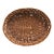 Vintage Large Wicker Wood Basket Serving Tray For Sale