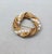 1960s Vintage 1960s Signed Napier Goldtone Faux-Pearl Wrapped Circle Brooch For Sale - Image 5 of 7