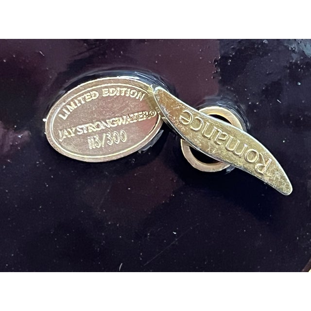 Metal Limited Edition 113/300 Jay Strongwater Renaissance Angel Musical Figurine - Music Box For Sale - Image 7 of 14