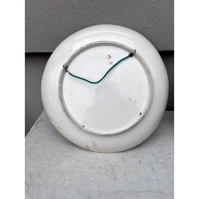 19th Century French Majolica Apples Fives Lille Platter For Sale In Austin - Image 6 of 6