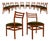 Brazilian Modern Set of Twelve Chairs in Caviuna wood & Olive Velvet, Arrendamento, 1960s, Lot 661-1181 For Sale