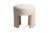 Furia Stool in White Curly by Moanne For Sale - Image 4 of 4