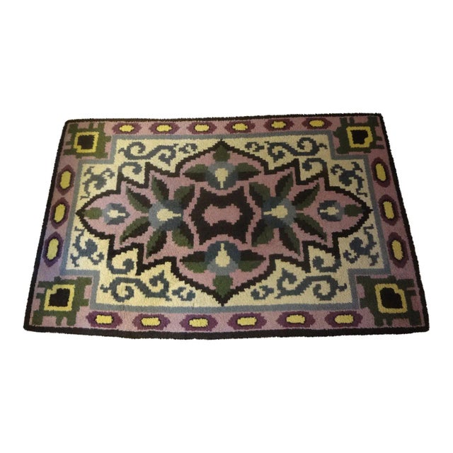 1930s French Art Deco Geometric Rug-5'8" X 3' 9" For Sale - Image 11 of 12