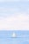 Blue Minimalist Sailboat Seascape Wall Art, Coastal Ocean Landscape Print, Blue Water Nautical Art, 24″ × 36″ For Sale - Image 8 of 9