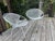 Mid-Century Modern Tempestini Oversized Radar Chairs Powder Coated White - A Pair For Sale - Image 3 of 8