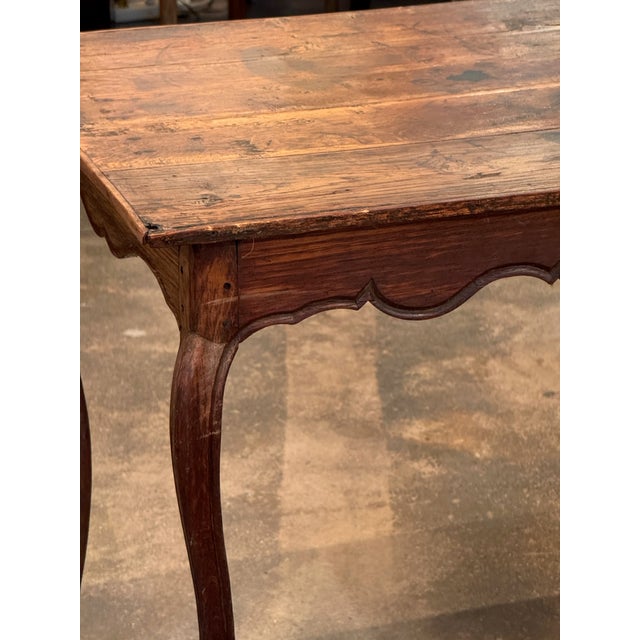 Brown 19th Century French Oak Side Table For Sale - Image 8 of 11