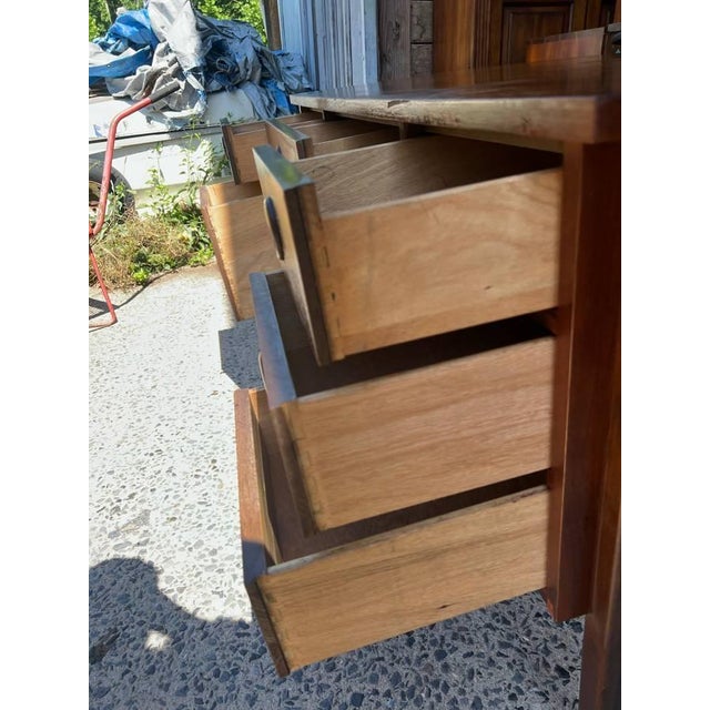 Mid Century Modern Walnut Desk by Stanley Furniture For Sale - Image 9 of 10