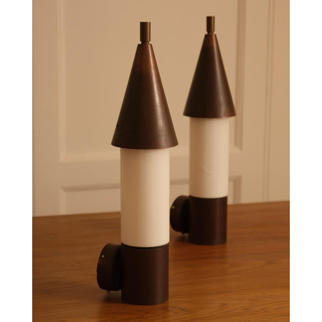 Vintage Italian Wall Sconces, 1970s, Set of 2 For Sale - Image 3 of 7
