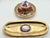 Antique continental porcelain inkwell & pen tray | watteau scenes & gilt brass | 19th century a decorative 19th-century...