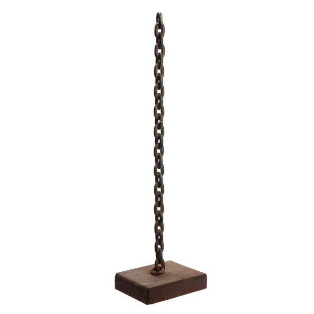 Brutalist Vintage MCM Brutalist Chain Sculpture For Sale - Image 3 of 9