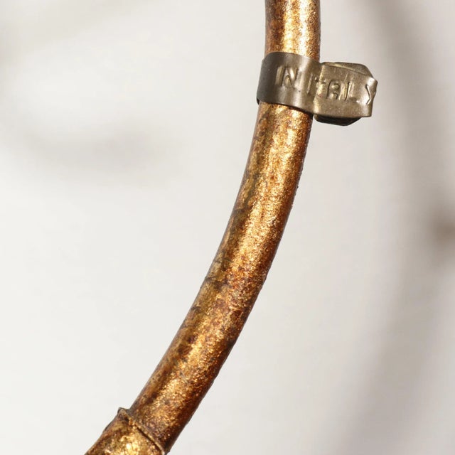 Italian Italian Lighted Gilt Tole Wall Cachepot Jardinière For Sale - Image 3 of 9