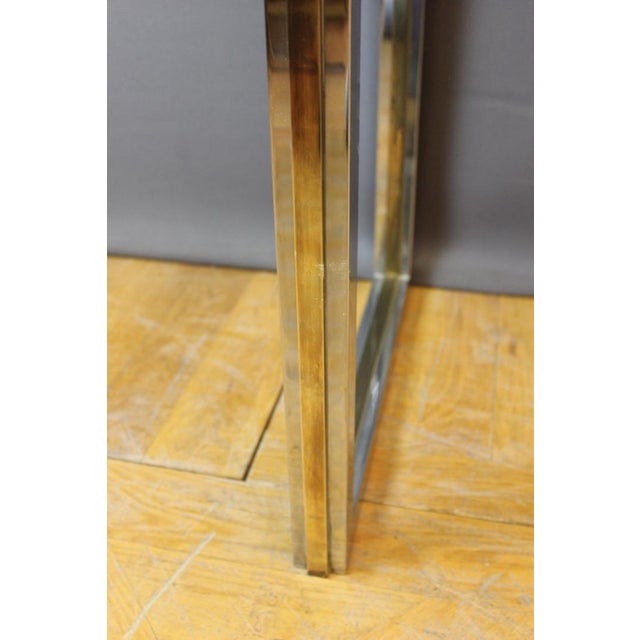 Chrome and Golden Console Table, 1970 For Sale - Image 6 of 14