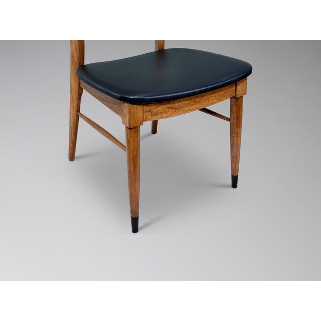 Restored Lane Acclaim Walnut Dining Chairs Set of 7 For Sale - Image 15 of 17