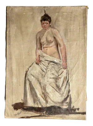Frederic Van Der Linden, 1890s, Oil on Canvas