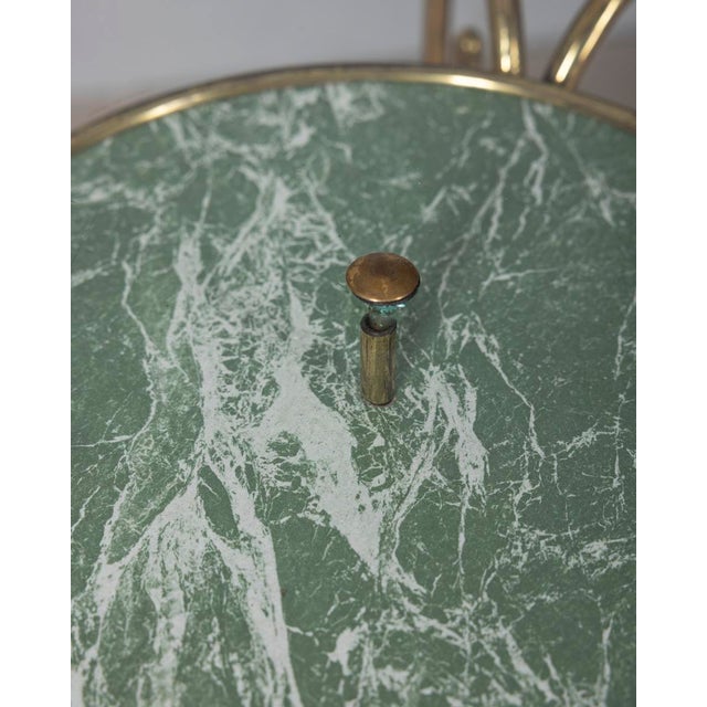 Vintage Italian Gilded Brass and Glass Coffee Table, 1950s For Sale - Image 10 of 12