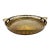 Vintage Brass Gallery Tray With Pierced Rim and Ornate Handles For Sale
