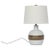 American Mid-Century Modern Gordon Martz M51 glazed stoneware table lamp. Featuring a classic handcrafted White M51 form,...