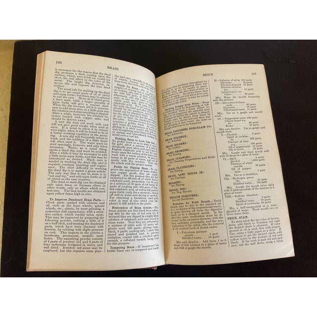 Navy Blue A Set of Vintage Textbooks, Leather Bound, a Collection of Three (3) For Sale - Image 8 of 12