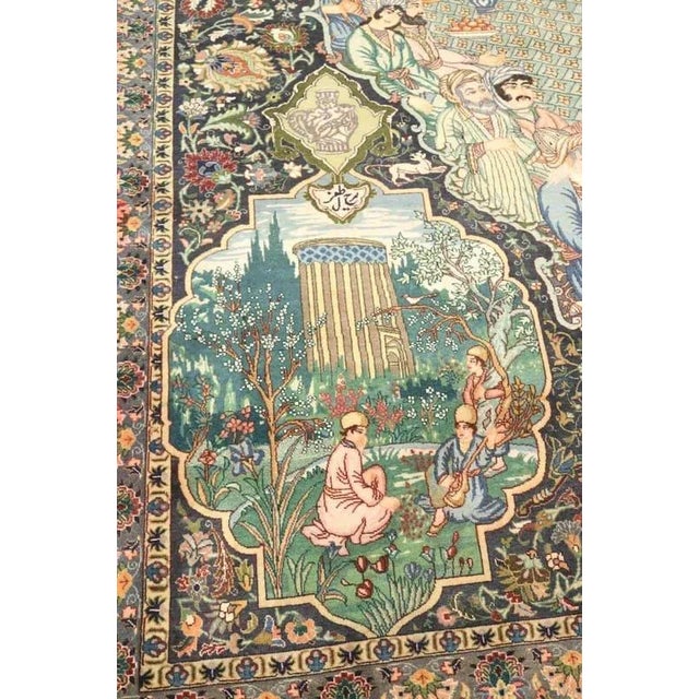 Middle Estern Tabriz Rug For Sale - Image 5 of 7