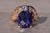 The Braintree: Edwardian Iolite and Natural Diamond Ring in Yellow Gold For Sale - Image 4 of 11