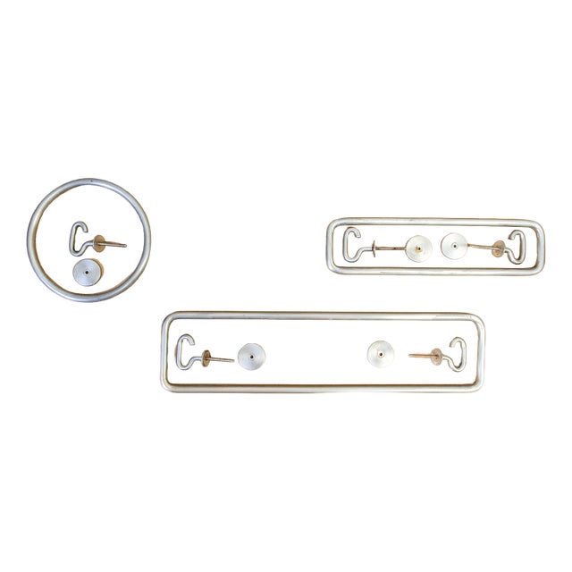 Bathroom Accessory Set by Sergio Mazza for Artemide, 1960s, Set of 3 For Sale