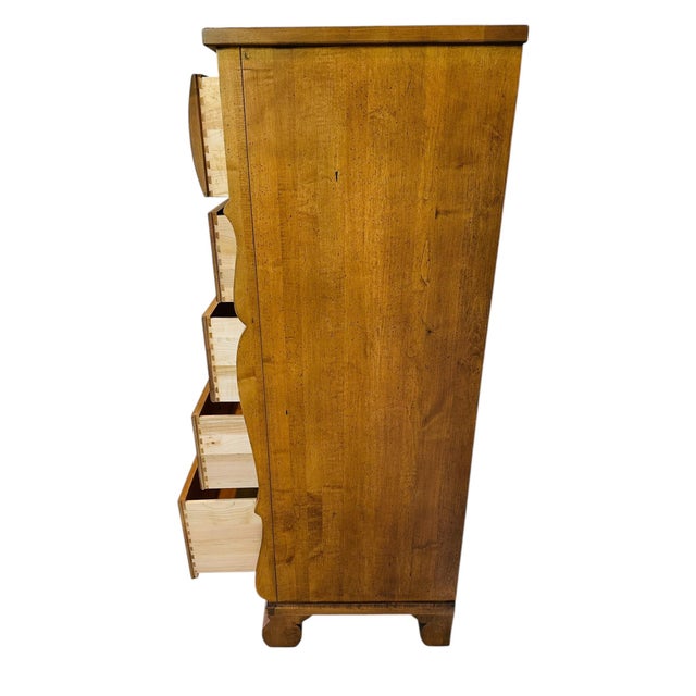 Ethan Allen "New Country" 7-Drawer Tallboy Highboy Chest - Solid Maple For Sale In Tampa - Image 6 of 16