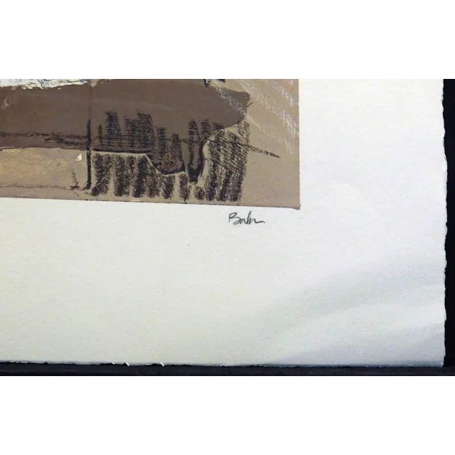 Impressionist 1990s Baker Abstract Mixed-Media Print on Paper, Hand Signed For Sale - Image 3 of 6