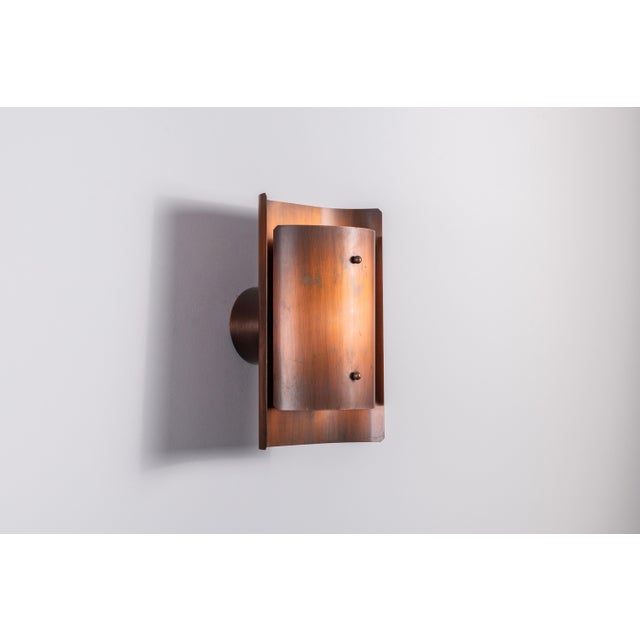 Mid-Century Modern Danish Copper Wall Lamp, 1960s For Sale - Image 3 of 13