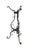 This striking Victorian wrought iron jardinière stand features an intricate Art Nouveau influenced design characterized by...