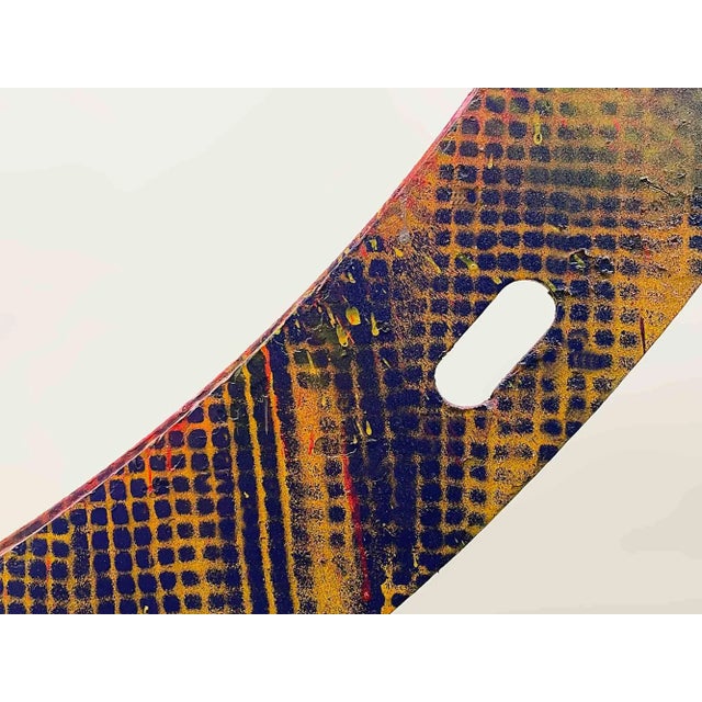 Contemporary Painted Iron and Steel Sculpture For Sale - Image 3 of 12