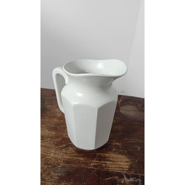 Gold Italian Art Deco Pitcher and Wash Basin by Richard Ginori, 1930s, Set of 2 For Sale - Image 8 of 16