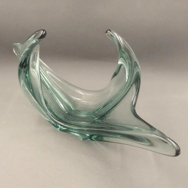 Blue Large Murano Glass Bowl, Italy, 1950s For Sale - Image 8 of 8