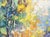 Impressionist Original Oil Landscape, Fall Colors by the Lake For Sale - Image 3 of 5
