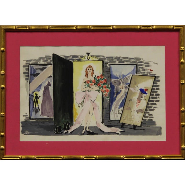 "Model w/ Bouquet of Roses" For Sale