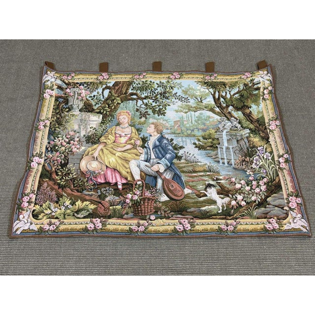 Textile Garden of Love Tapestry by Marc Waymel for Franklin Mint, 1987 For Sale - Image 7 of 7