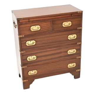 Antique Military Campaign Chest of Drawers, 1930 For Sale