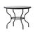 Moroccan Matthew Izzo Home Zellige Vanilla Tile and Black Iron 40" Round Bistro Table For Sale - Image 3 of 3