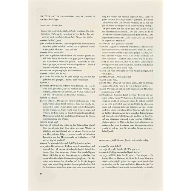 Jean is a lithograph on Arches paper realized by Dorothea Tanning in 1972. Belongs to the suite "Judith". Limited edition...