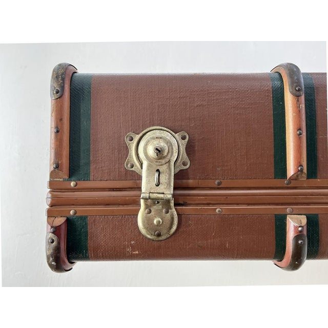 Brown Large Trunk by Leder Schüler Hamburg, 1960s For Sale - Image 8 of 18