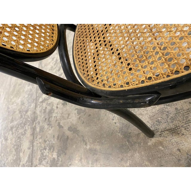 Vintage Chairs in Curved Beech with Vienna Straw Seat, 1980s, Set of 4 For Sale - Image 9 of 10