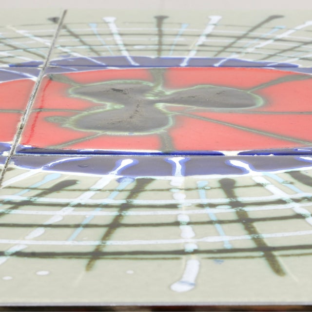 Mid-Century Modern 1970s Mid Century Chrome & Tile Coffee Table For Sale - Image 3 of 9