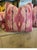 Steve Chase Modern Ikat Print in Pink and Tan Designed Pillow For Sale - Image 9 of 10