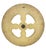 White Antique Game Wheel With Moons and Stars For Sale - Image 8 of 8